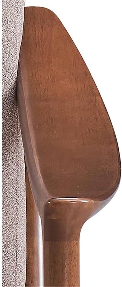 Acme Furniture Lide Upholstered Fabric &amp Wood Accent Chair in Brown