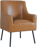 HomePop Modern Faux Leather Modern Accent Chair