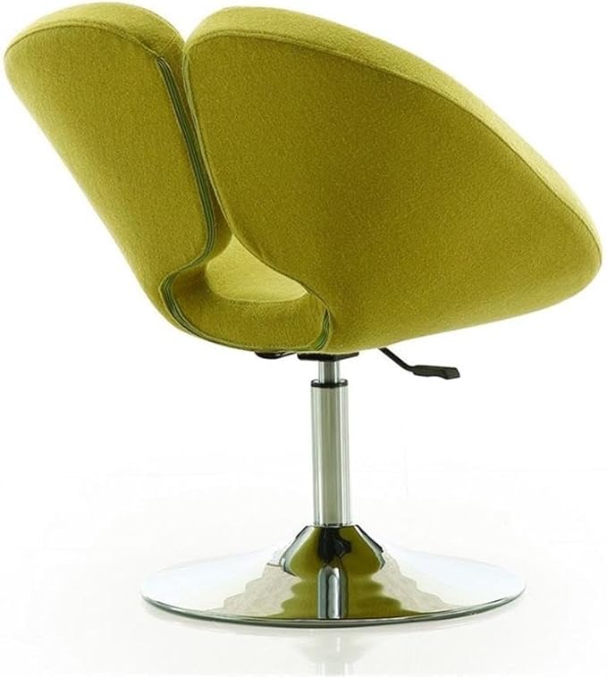 Manhattan Comfort Perch Mid Century Modern Living Room Wool Blend Adjustable Accent Chair 27.36 Set of 1 Green