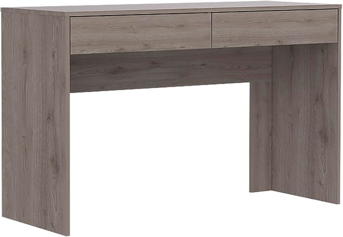 Acre Writing Computer Desk Two Drawers - Spacious Work for Productive Home Office or Study