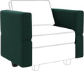 Belffin Modular Sofa Armrest Backrest Module for Modular Sectional Sofa Couch Side Armrest Backrest Velvet Green