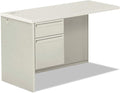 HON 38000 Series Return Pedestal Box/File 26.38W X 50.38D X 31.38H Left Silver/Light Gray