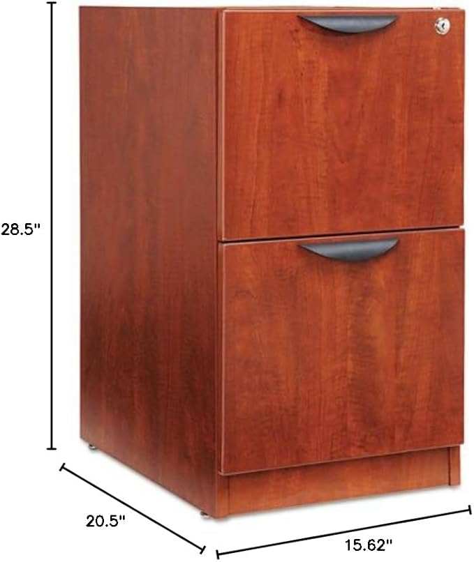 Valencia File/File Drawer Full Pedestal 15-5/8 x 20-1/2 x 28-1/2 Medium Cherry