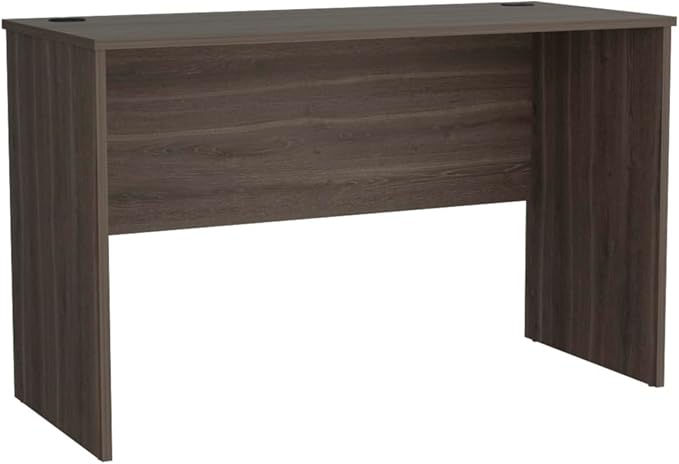 47 Wide Study Desk - Gray Walnut Modern Desk &amp Computer Table for Home Office - Spacious &amp