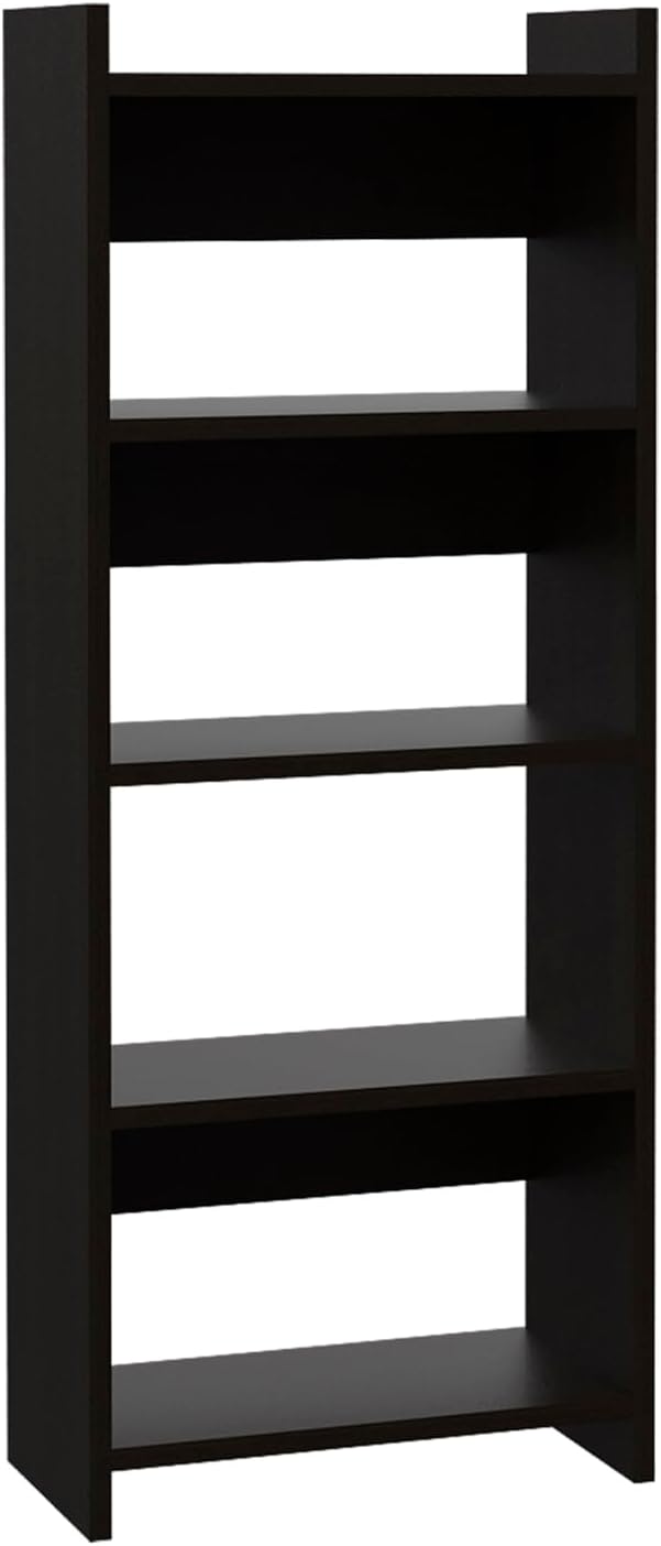 Home Office Desk &amp Bookshelf Set - Black - Versatile Workstation &amp Storage