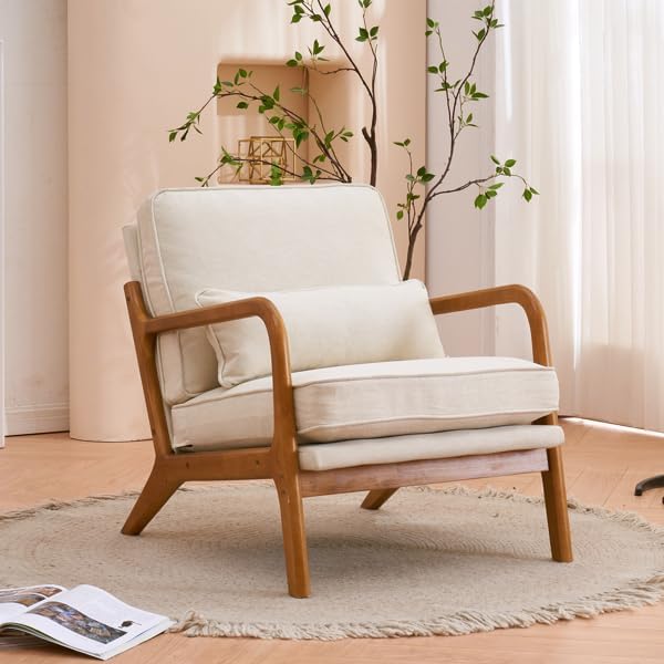 Living Room Chairs Reading Room Waiting RoomOffice Guest Reception Chairs Waiting Room Chairs Modern Lobby Sofa ChairsOffice Guest ChairVisitor Guest (Beige) 65 x 75 x 81cm