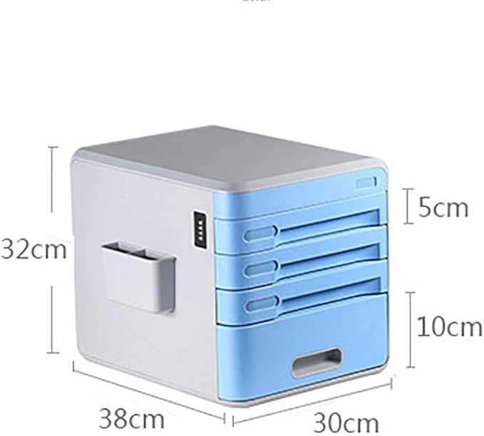 File cabinets Plastic Storage Drawers Desk Storage Unit Organizer Lockable A4 Box for Office Bookcase