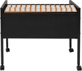 Rolling File Cabinet File Organizer with Wheels Rolling File Cart for Hanging Files Moveable Book Organization Solution with Lockable Wheels