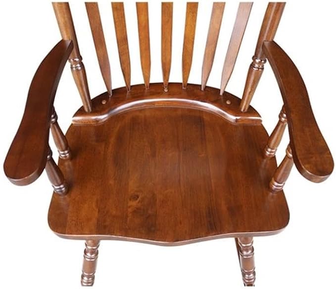 International Concepts Home Accent Solid Wood Rocker in Espresso