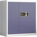 Steel Combination File Cabinet Office Fingerprint with Lock File Information Storage Cabinets Tin Cupboards(A)