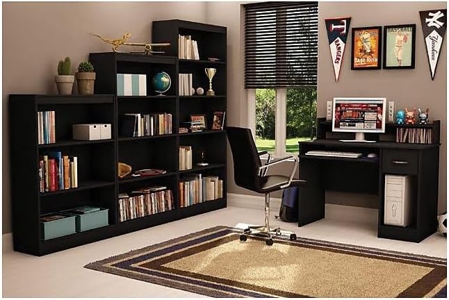 South Shore Axess Desk with Keyboard Tray Black