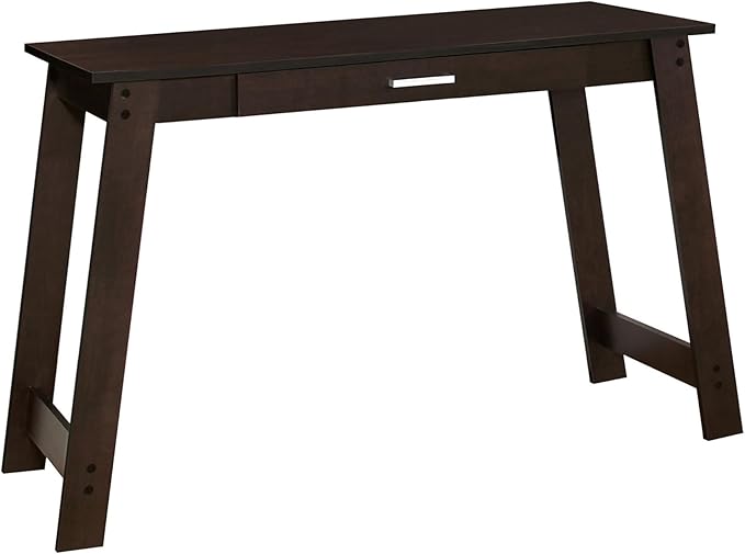Computer Desk Home Office Laptop Storage Drawers Work Brown Laminate Contemporary Modern