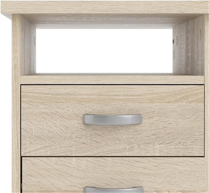 Tvilum Walden Desk with 5 Drawers Oak Structure