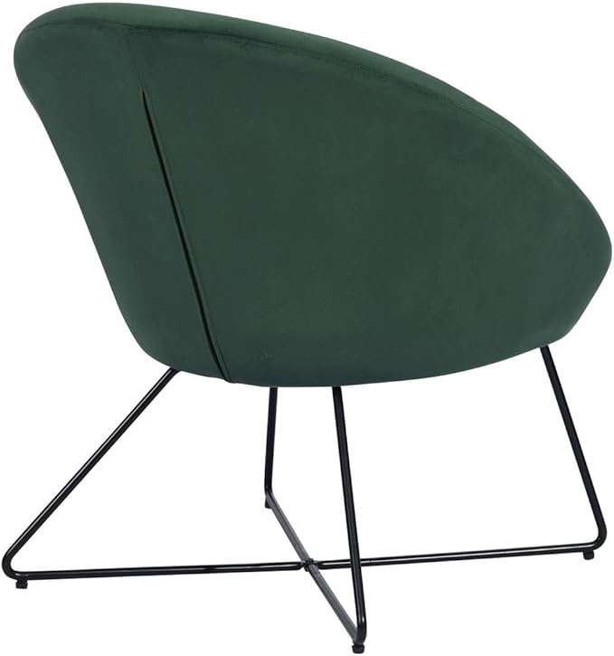 Accent Chair Armchair Fashion Velvet Fabric Upholstery Accent Chairs for Living Room BedroomDark Green