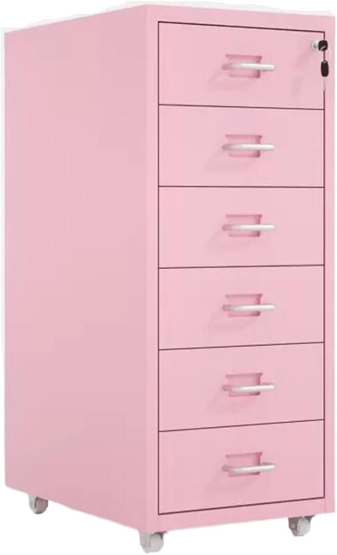 File Cabinet Storage Cabinet Data Cabinet Locking Filing Cabinet Under Desk 3/5 /6/8 Mobile Drawer Cabinet (Size : 6F)