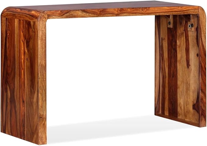 Sideboard Desk Honey Brown Solid Sheesham Wood Table for Home Office Writing Study Computer Living Spaces (47.2 x 19.7 in)