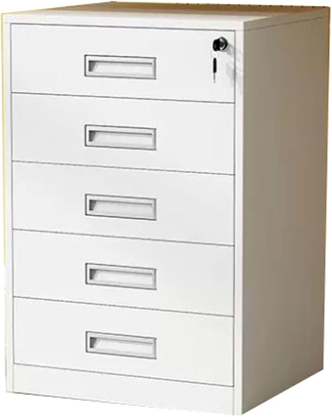 Aimeryup Studio File Cabinet Metal Clip with Lock Drawer Storage Study Low Cupboard Desk Office Hotel 44X39X65CM(Size:44X39X65CMColor:D)