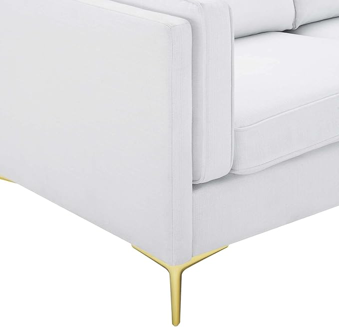 Modway Kaiya Upholstered Fabric Sofa 33.5 x 71 x 32 White