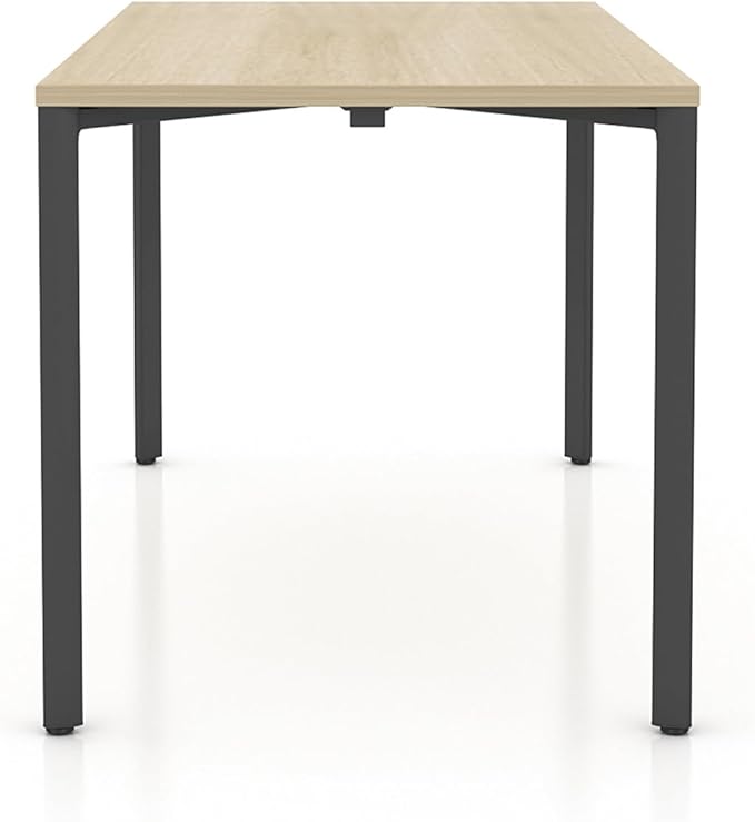 Hudson Executive Desk Minimalist Commercial-Grade Computer Desk Writing Desk for Home Office Modern Desk (Light Oak Top with Graphite Legs)