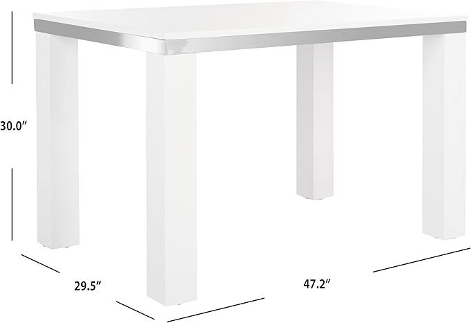 Safavieh Home Office Enos Modern White Lacquer Desk