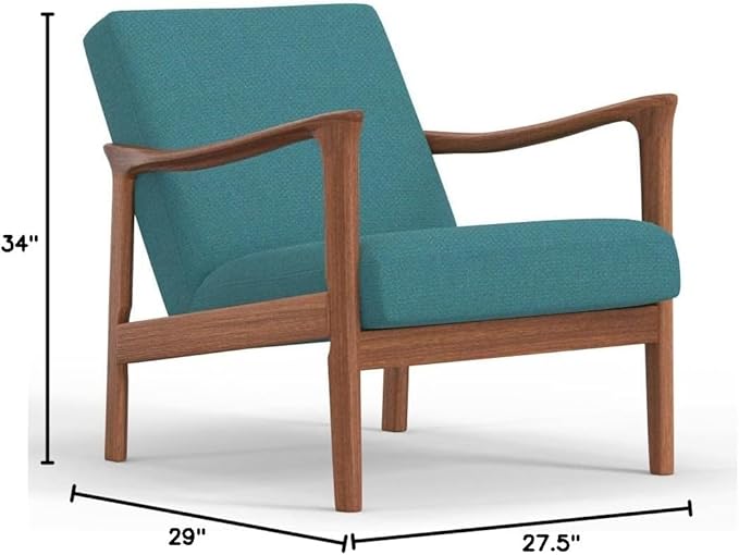 Alpine Furniture Zephyr Lounge Chair in Turquoise