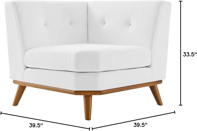 Modway Engage Corner White 39.5 x 39.5 x 33.5