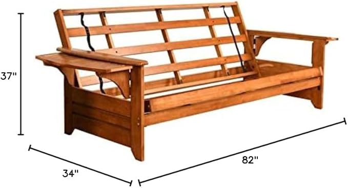 KODIAK FURNITURE Phoenix Futon Sofa in Barbados Finish