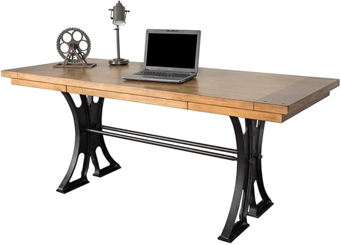 Martin Furniture Toulouse Home Office Writing Desk Wood Brown