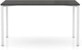 Laura Davidson Furniture Hudson Executive Desk Minimalist Commercial-Grade Computer Desk Writing Desk for Home Office Modern Desk (Dark Grey Top with White Legs)