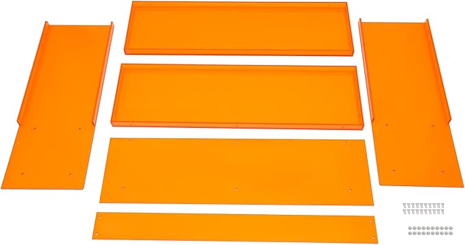 Acrylic Console Table 39.4×11.8×31.5in Laptop Workstation Study Table Modern Home Office Acrylic Console Desk for Living Room Office Entryway Hallway (Orange)