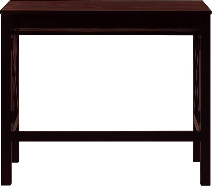 Casual Home Montego Folding Desk with Pull-Out Tray-Espresso