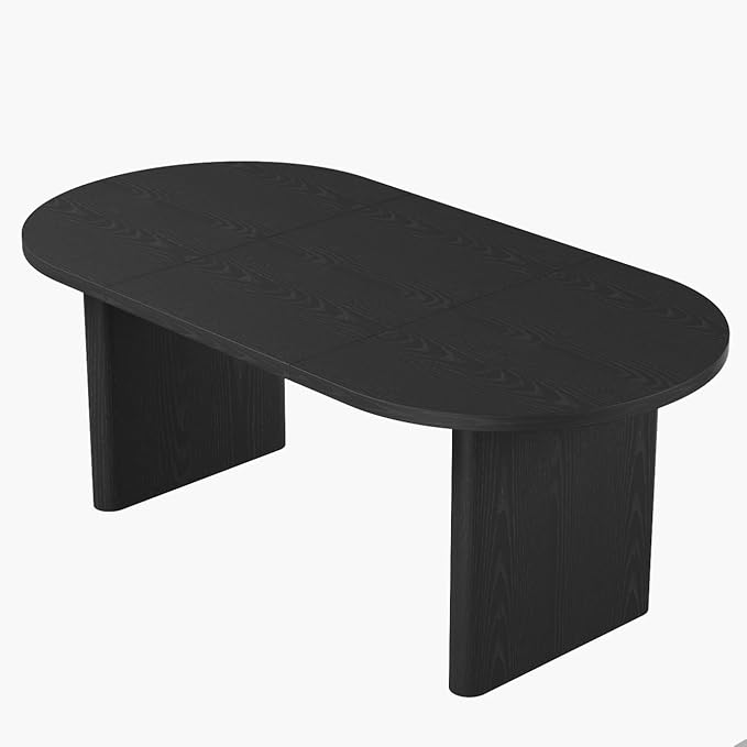 GAOMON 70.8 Inch Oval Computer Desk Long Large Executive Desk Wooden Home Office Desk Writing Table Computer Table Workstation for Home Office