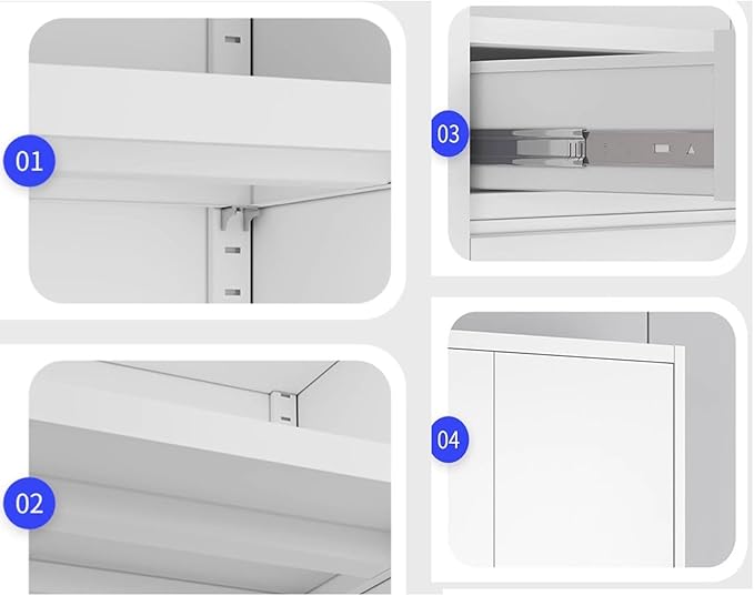Steel Electronic Combination File Cabinet Tin Locker Office Lockable Filing Data Storage Cupboard(D)