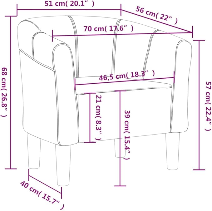 Floor Chair Arm Chair Living Room ChairsSleeper Sofa Tub Chair Dark Gray Fabricfor Apartment Living and Home Office