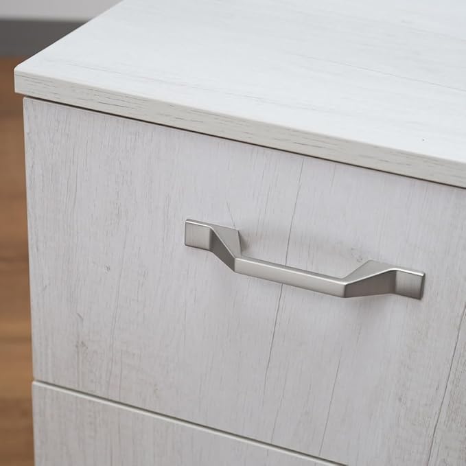 NBF Walnut Wood Office File Cabinet with Storage Drawers