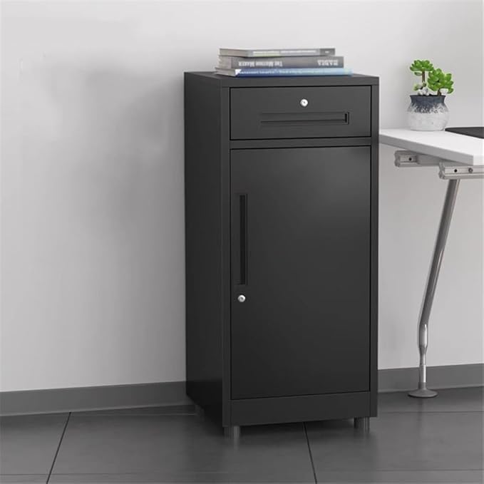 File Cabinets File Filing CabinetSteel Drawer CabinetOffice Multifunctional Storage CabinetUnder Desk with Locking Cabinet File Storage Cabinets(Black)