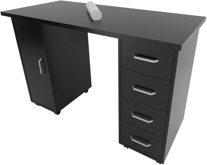 Mobile Computer Desk Rolling Computer Workstation Home Office Writing Desk Work BenchRolling Computer Laptop Desk Desk with Rolling Wheels for Home Office Small Space Computer Home Office Desk