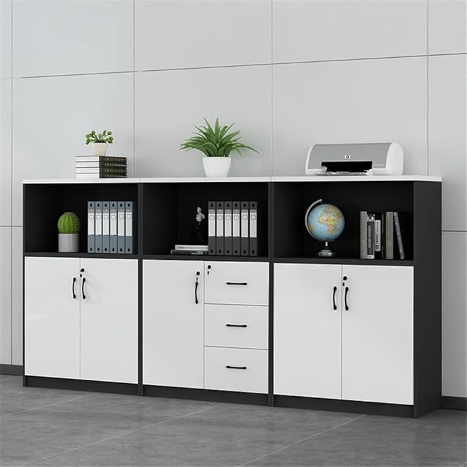 File Cabinets Single Cabinet Wooden Short Filing with Drawers for Office Data Miscellaneous Organizer File Storage Cabinets
