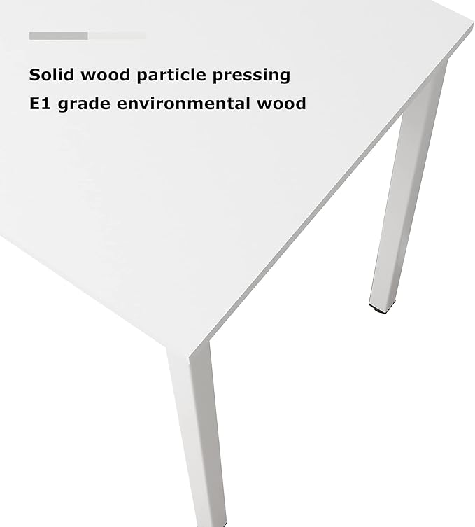 soges 63 inches Large Size Table Computer Desk Home Office Table Writing Desk Study Table Computer Workstations PC Desk Gaming Desk Modern Simple StyleWhite