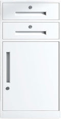 Large Capacity File Storage Cabinet Thickened Steel Office Organizer with Smooth Gliding Drawers Modern Locking Cabinet for Documents Printer Supplies (White)