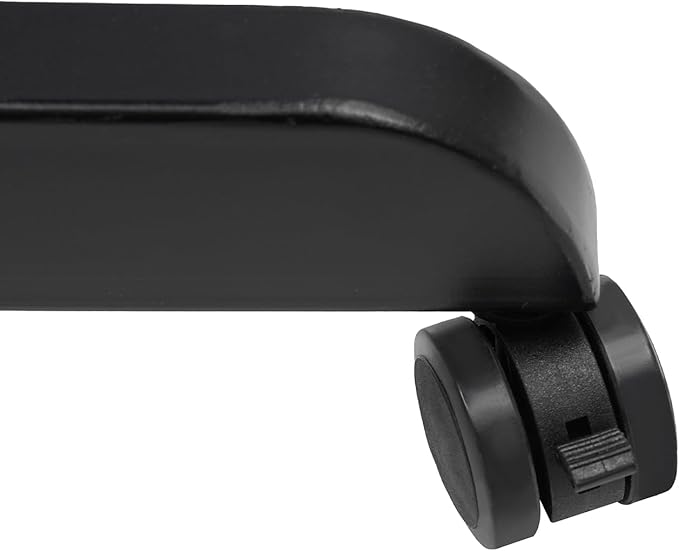 Electric Mobile Height Adjustable Standing Workstation Rolling Electric Podium Desk with Wheels and Keyboard Tray Dual Tiered Standing Desk for Office School Home