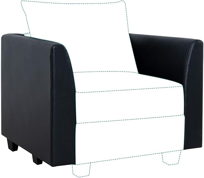 Naomi Home Elizabeth DIY Collection Black/Air Leather/Armrest