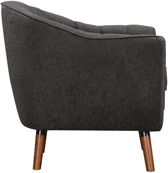 Lexicon Cutler Fabric Upholstered Accent Chair in Charcoal