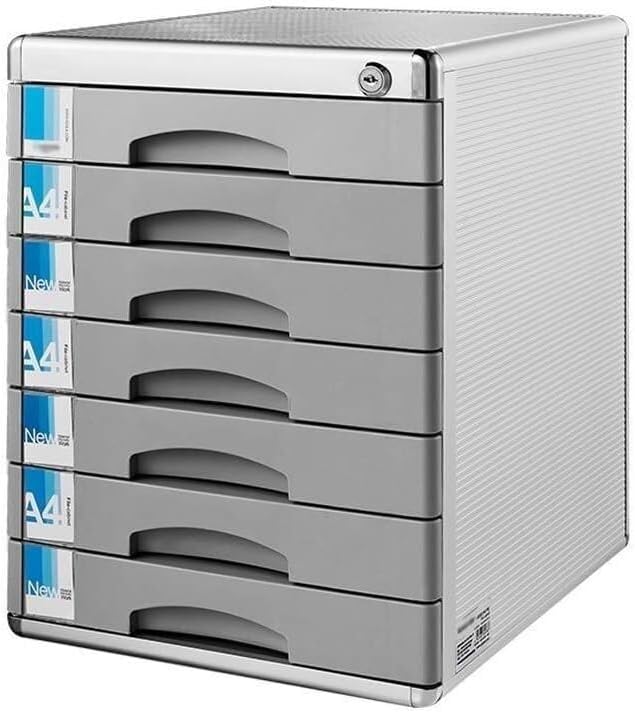File Cabinet Desktop Multi-Drawer Organizer Office Supplies Comfortable Pull-in Design Bookcase