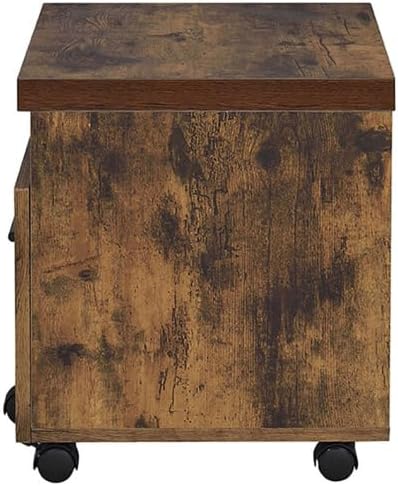 File Cabinet with Lock 2 Drawer Small Storage Cabinet OrganizerModern Filing Cabinets Under Desk Locking Drawers for Home OfficeBlackBrown