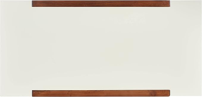 SAFAVIEH Home Collection Marwood Mid-Century Modern White/Brown Desk