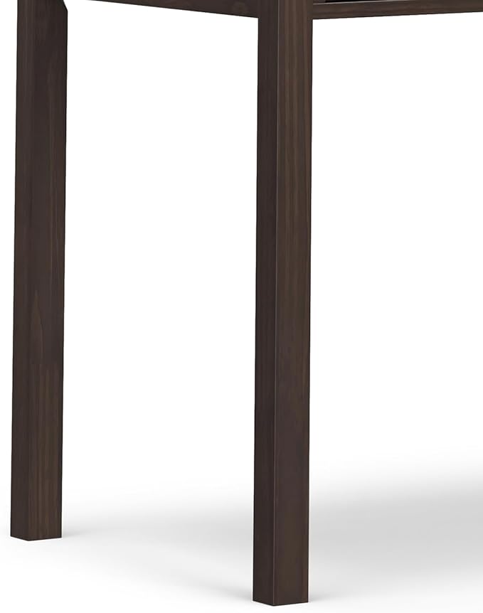 SIMPLIHOME Hollander Desk - 72 Inch Wide Solid Wood Writing Desk in Warm Walnut Brown Contemporary Modern Home Office Computer Table for Study with 2 Drawers and Flip-Down Keyboard Tray