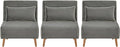 3-in-1 Convertible Sofa Bed Futon Sofa Bed with Pillow &amp Adjustable Backrest Recliner Sleeper Sofa for Small Spaces Living Room Bedroom or Office Grey 3 Set