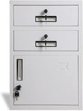 HASMI Filing Cabinet Metal Cabinet File Cabinet Office Data Cabinet Low Cabinet with Lock Tool Cabinet Drawer Small Cabinet Balcony Storage Cabinet Storage Cabinet (Color : 3)