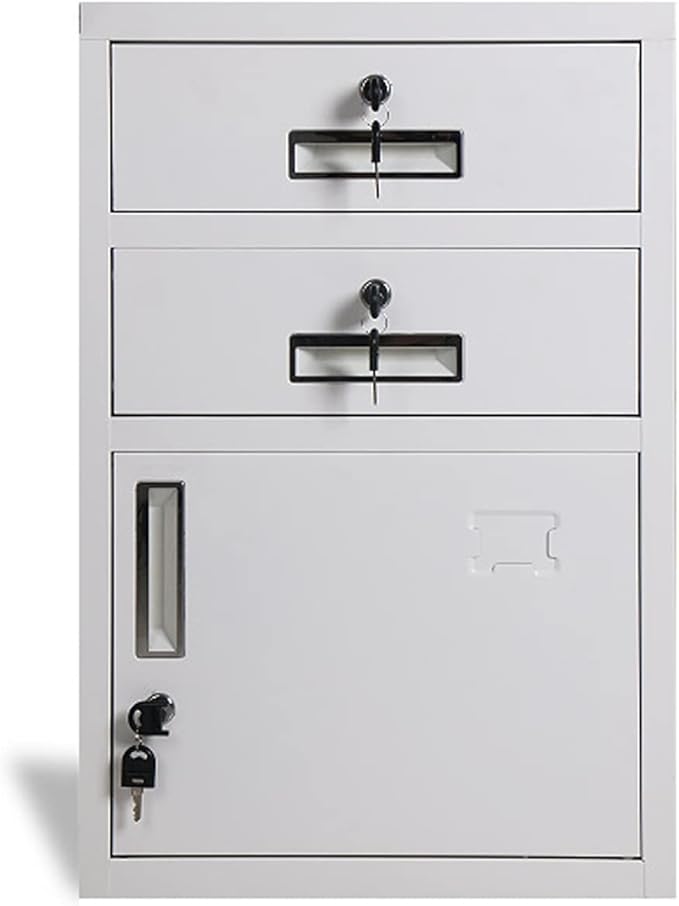 HASMI Filing Cabinet Metal Cabinet File Cabinet Office Data Cabinet Low Cabinet with Lock Tool Cabinet Drawer Small Cabinet Balcony Storage Cabinet Storage Cabinet (Color : 3)